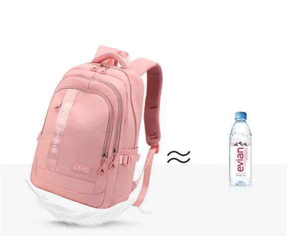 BAIJIAWEI brand college and high school student school backpacks Nylon orthopedic school bags reduces the burden girls schoolbag - AIAZ