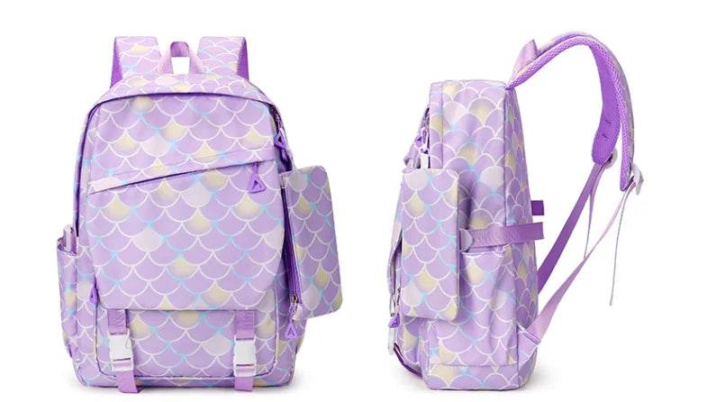 3Pcs/set Gabby Dollhouse Colorful Backpack With Lunch Bag for Girl Boy Student Teenager Rucksack Women Casual School Bags Set - AIAZ