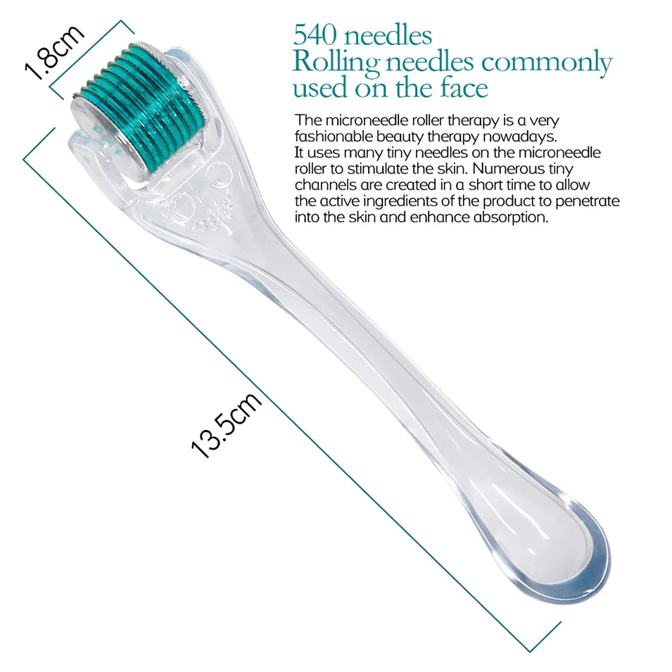 Professional Beauty Derma Roller Micro Face Roll Hair Growth For Skin Facial Hair Beard Scalp Micro Needle Face Roller Skin Care