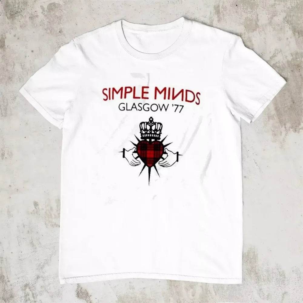 Men T-Shirt HOT NEW Simple Minds Tour 2025 BLACK T-shirt Unisex Oversize T-shirst Fashion Brand Summer Casual Daily Tee - AIAZ