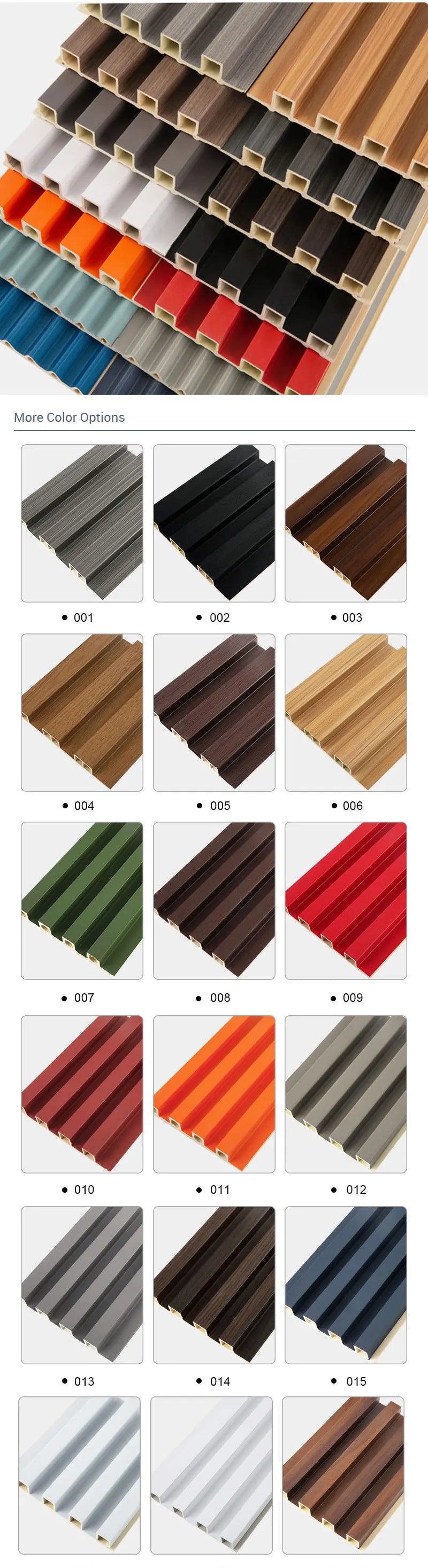 PVC grate wallboard WPC Great Wall board for interior decoration sold by the manufacturer