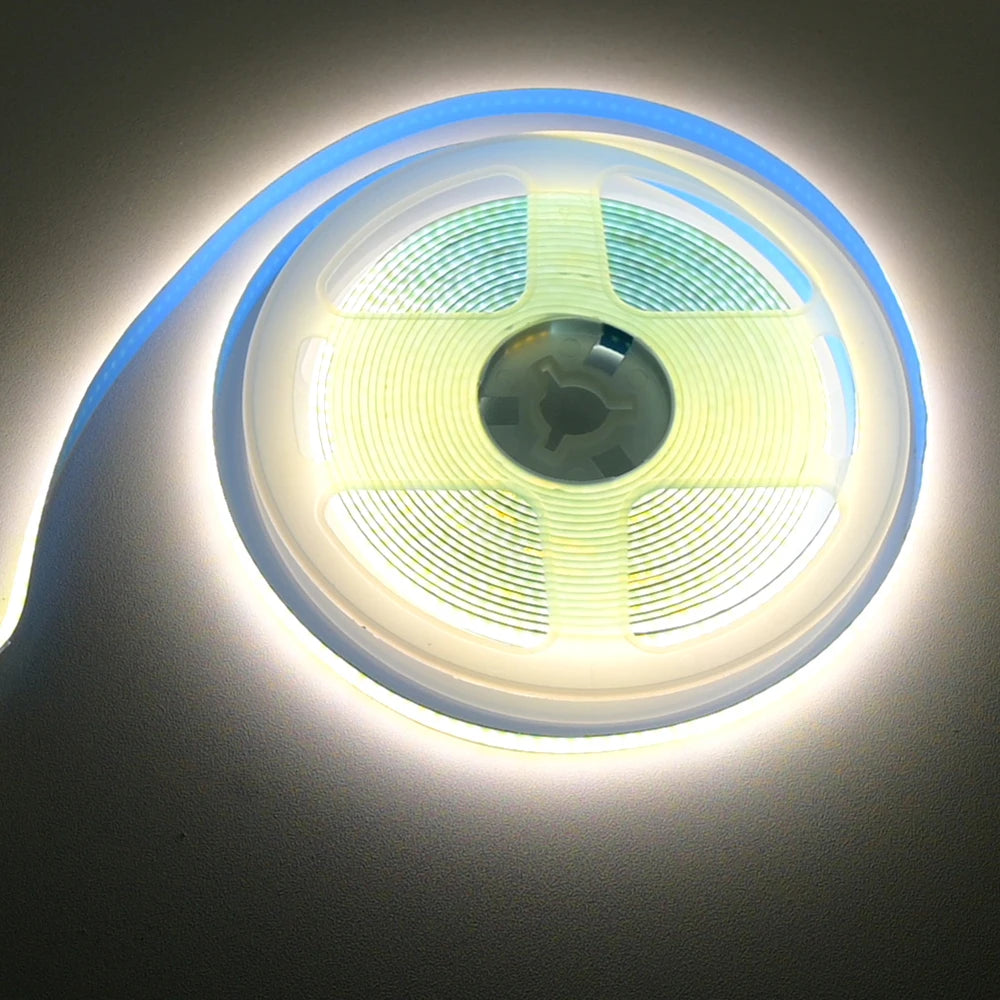 PIR Motion Sensor 12V COB LED Strip 1m 2m 3m 4m 5m Flexible Dimmable Timer Auto on/off Room Bed Light 3000K-6500K Warm White Kit