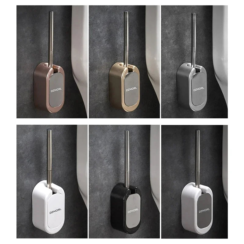 Golden Paper Holder Wall-mounted Toilet Brush Plastic Creative Toilet Paper Box Nordic Trash Can Waste Bins Bathroom Accessories