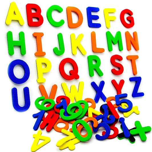 24-76pcs Magnetic Alphabet Letters EVA Foam Refrigerator Stickers Toddlers Kids Learning Spelling Counting Educational Toys Gift - AIAZ