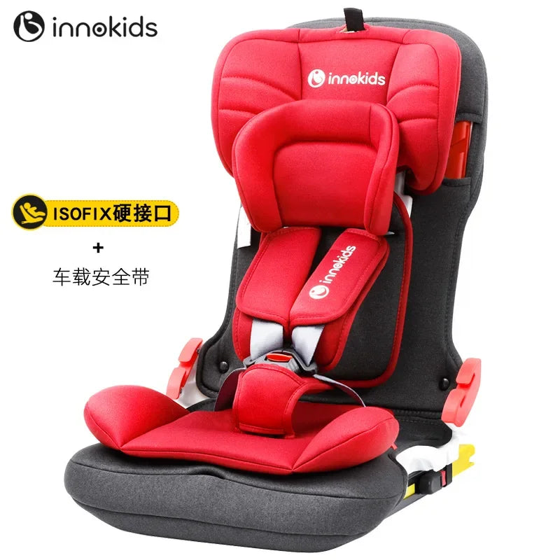 Ik-06 Innokids Child Safety Seat 360 Degree Rotating Car With 0-12 Years Old Baby Can Sit And Lay Isofix Latch Grey