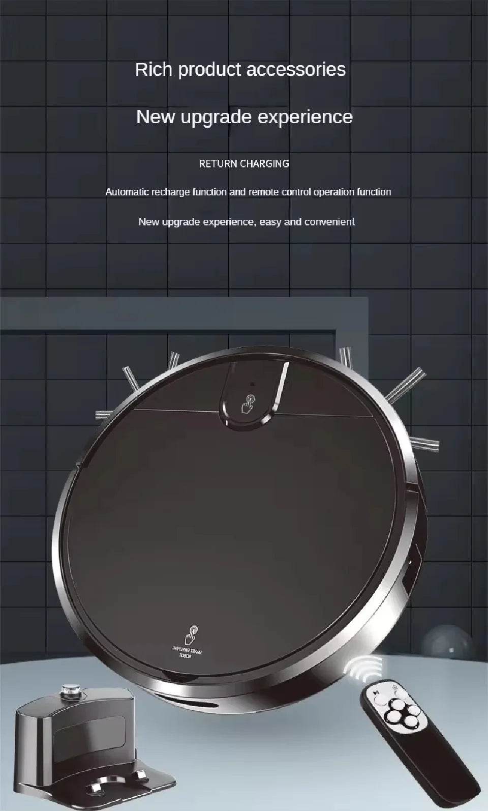 Robot Vacuum Cleaner 2500PA Smart Remote Control Wireless AutoRecharge Floor Sweeping Cleaning appliance Vacuum Cleaner For Home - AIAZ