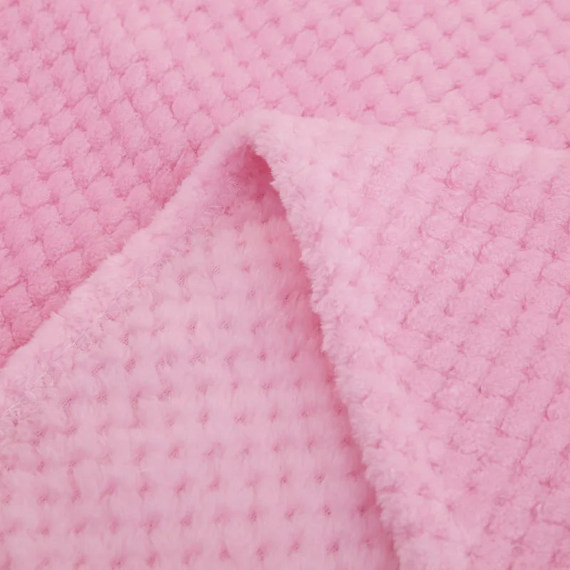 Baby Blanket Soft Fleece Infant Thick Quilt Bedding Swaddle Wrap Blanket Warm Newborn Stroller Sleep Cover Nursery Thermal Gift