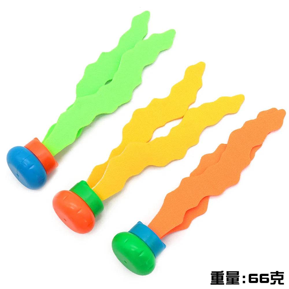 Swimming Diving Toys Children's Fish Dolphin Buoy Pool Treasure Hunt Diving Water Diamond Kids Water Game Toys Set Reusable Gift - AIAZ