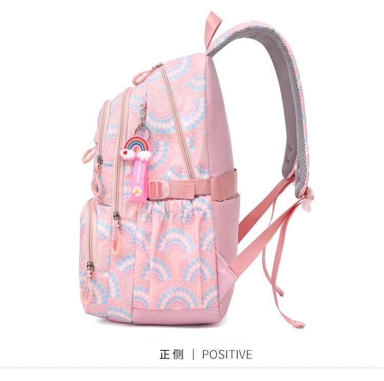 School Bags Girls Casual Travel Backpack Children Middle School Students Backpacks Business Oxford Waterproof Rucksack No Wheel - AIAZ