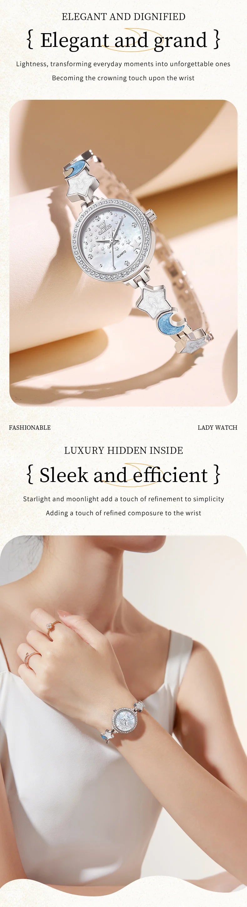 OLEVS New 5665 Watches For Women Elegant Luxury Original Quartz Watches Waterproof Luminous Ladies Ladies Watch Reloj