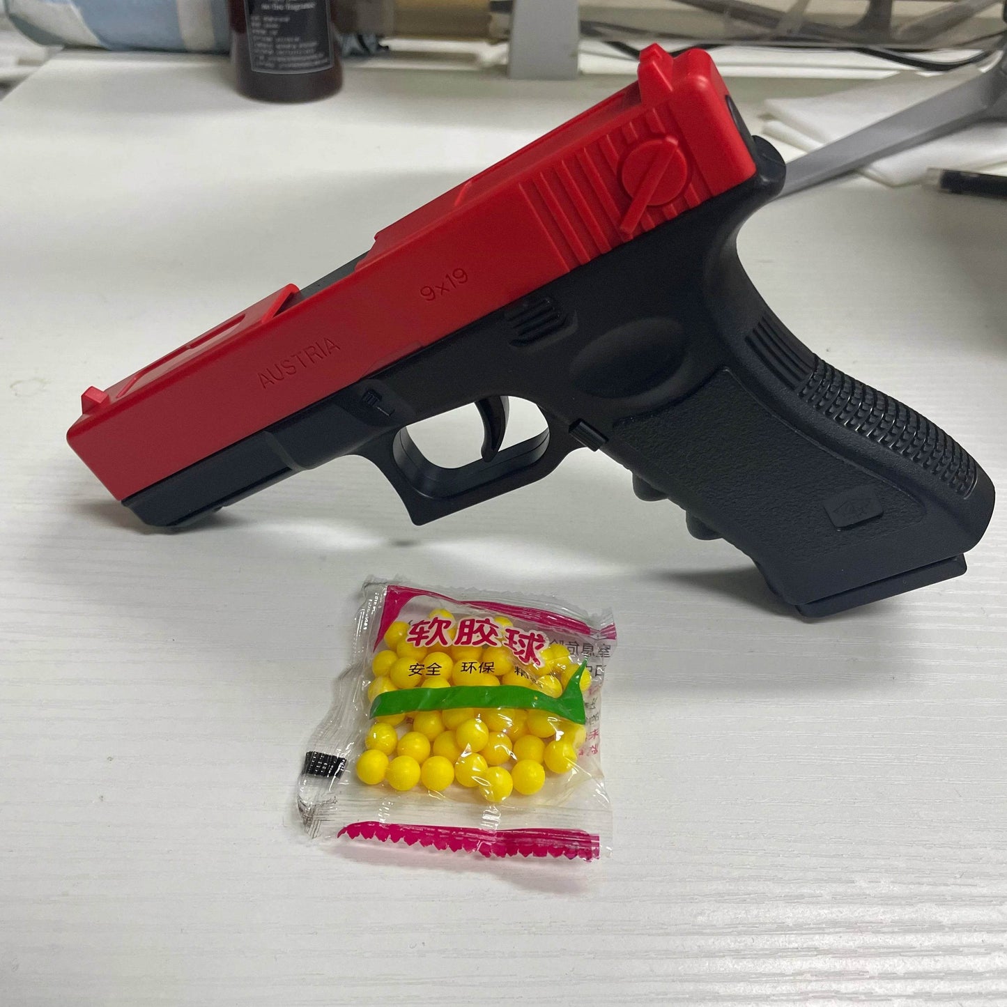 High quality soft bullet air gun manual G17 glock toy gun lower magazine laser outdoor sports CS game weapons children gift - AIAZ