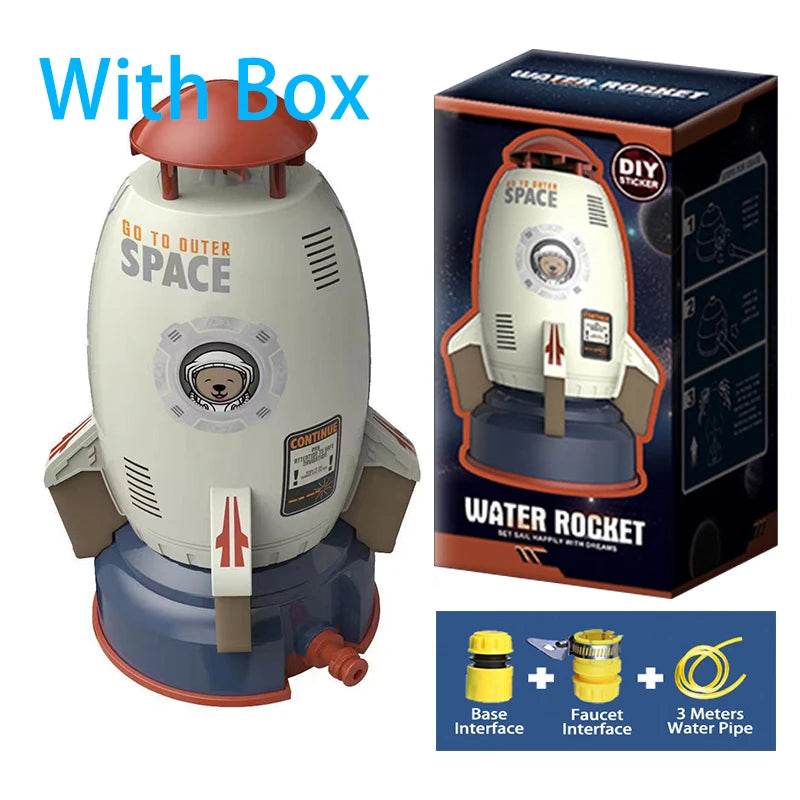 Water Pressure Lift Sprinkler Toy Fun Interaction In Garden Lawn Water Spray Toys for Kids Rocket Launcher Toys Outdoor Rocket - AIAZ