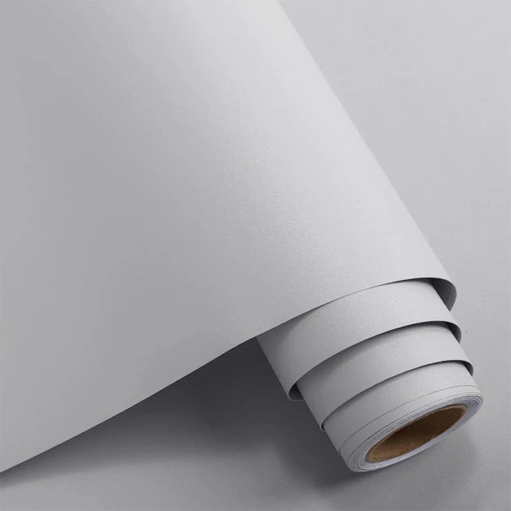 Matte Solid Color Wallpaper Self-Adhesive Vinyl Wallpaper Waterproof Wall Stickers Decorative Film Contact Paper Kitchen Home De