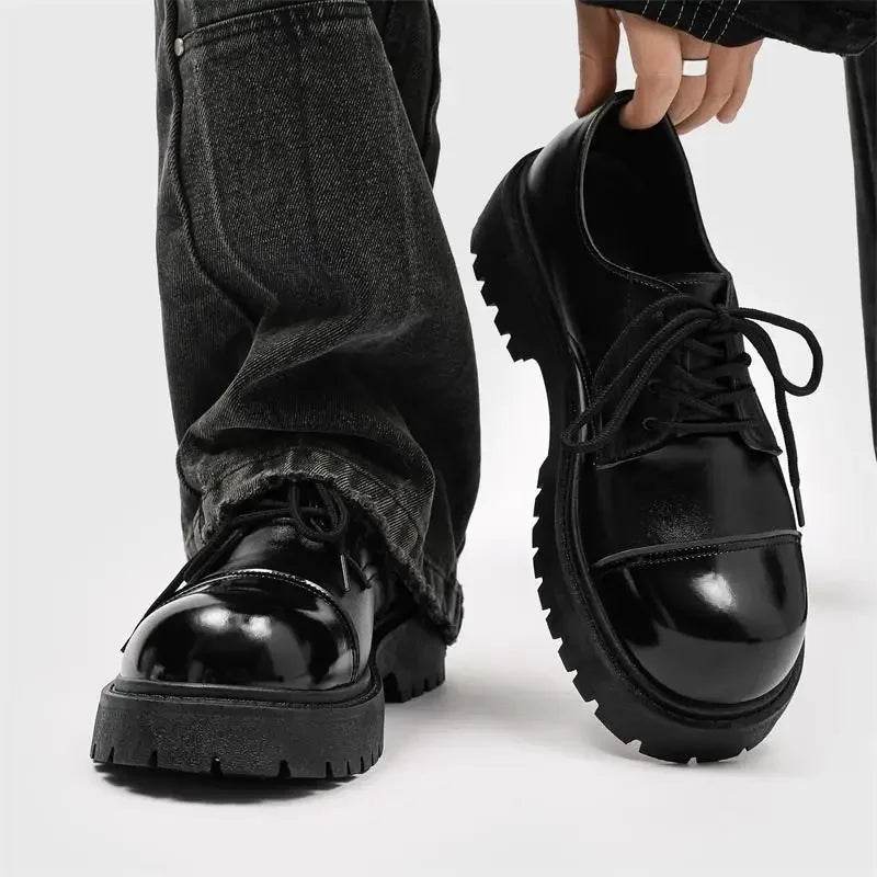 Men's Black Business Formal Wear Leather Shoes Men's Dress Shoes Elegant Dress Leather Shoes Classic British Style Bridegroom - AIAZ