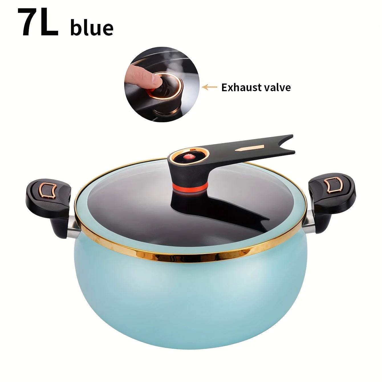 Home Use Multi-Functional Large Capacity 1.85 Gallon 10.24 Inch Non-Stick Pot Suitable for Induction Cooker And Gas Stove