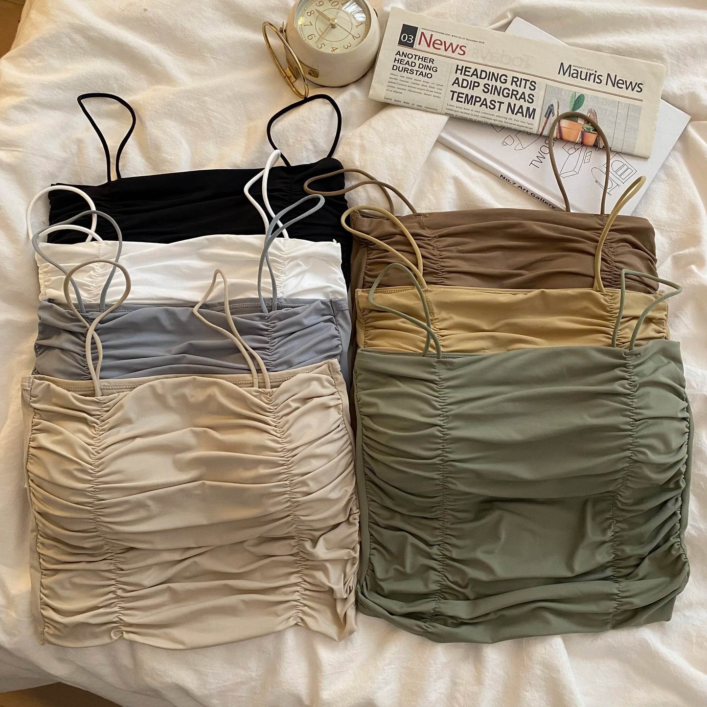 Women Crop Tops Sexy Tank Top For Lady Summer Tube Tops With Cups Female Underwear Lingerie Woman Clothing Girls Camisole Vest - AIAZ