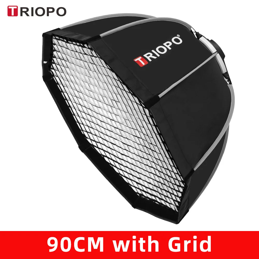 TRIOPO K3 Series Quick-Setup Octagon Softbox Bowens Mount for Sokani X100 X60 Mini Aputure 300c 200xS Godox LED Video Light