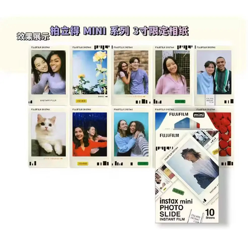 Fujifilm Instax Photo Slide Color Film 10/50 Sheets For Fuji Instax Mini 12 Film Mini 11 9 8 7+ 40 99 90 Link Fuji Instax Film