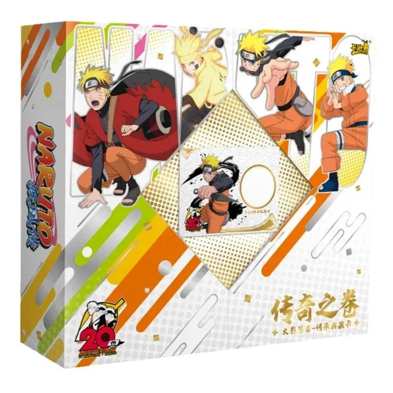 KAYOU Genuine Naruto Cards Box Anime Figure Card Booster Pack Sasuke Collection Flash Card Toy Birthday Christmas Gift for Kids - AIAZ