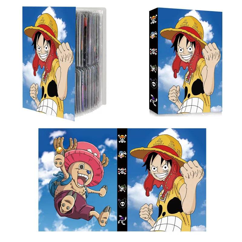 240pcs Card Album Book Naruto Dragon Ball Goku Vegeta ONE PIECE Luffy Zoro Map Letter Holder Binder Card Notebook Collection Toy - AIAZ