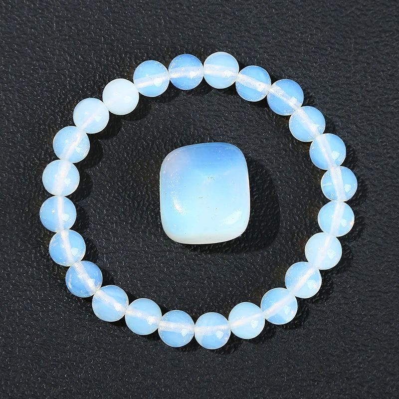 JD Natural Stone Lapis Lazuli Rock Quartz Amethyst Beads Bracelet for Women Men Reiki Healing Strand Bracelet Energy Jewelry