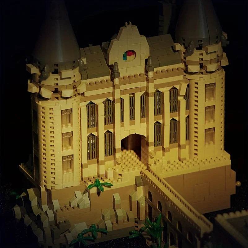 Micro Bricks City Creative Medieval Magic Castle Series School Architecture Palace Model Building Blocks Gifts Kid Assembly Toys - AIAZ