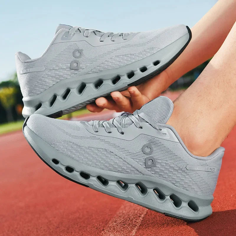 Fashion Cushioning Running Shoes for Men Lightweight Sneakers Breathable Tennis Shoes Non-Slip Sports Casual Walking Footwear