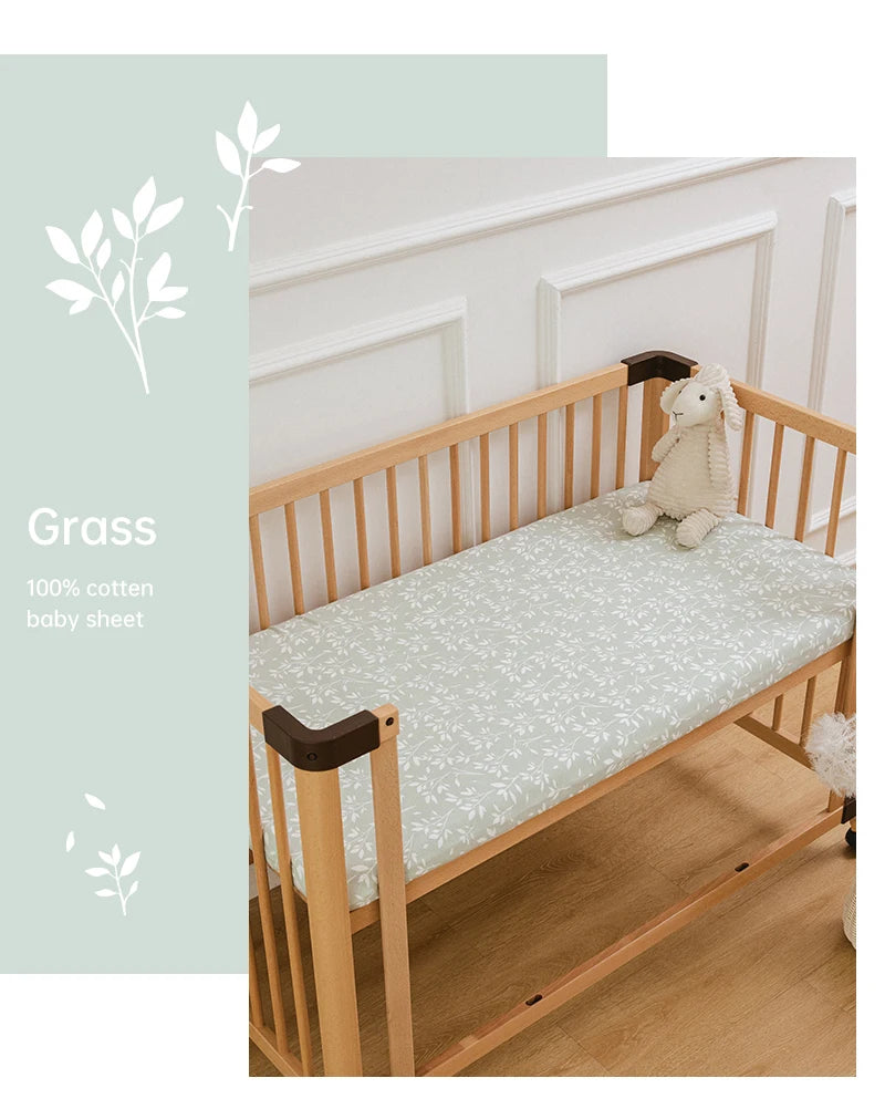 Baby Bedding Sets Crib Sheets 140*70Cm Infant Mattress Protector Baby Sheet Fitted 100% Cotton Soft Winter Warm Cot Cover