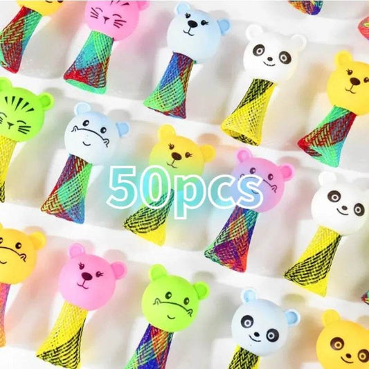 Creative Animal Jumping Doll Toys Cartoon Multicolor Bouncing Elf Christmas Gift Kids Birthday Party Favors Toys School Prizes - AIAZ