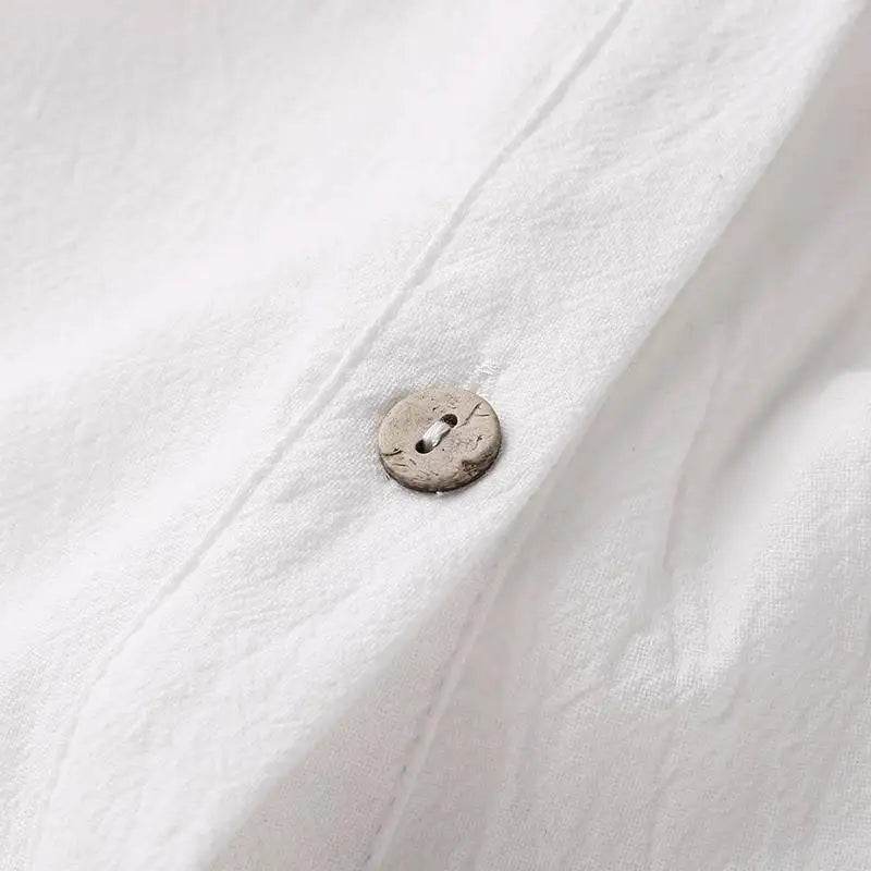 Summer Casual Workwear Jumpsuit Cotton And Linen Women's Trousers Spring Summer Elegant Office Lady Loose Simple Jumpsuits - AIAZ