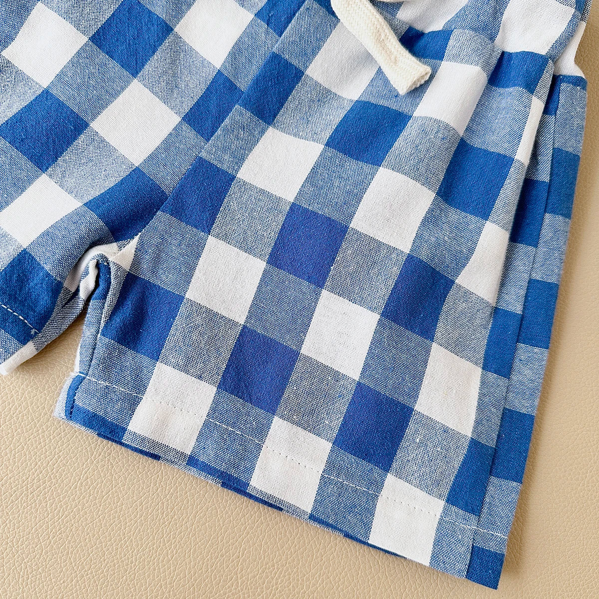 2PCS Summer Baby Boys Girls Clothes Set Lemon Print T-shirt+Checkered Shorts Beach Infant Toddler Outfit Suit 0-3Y