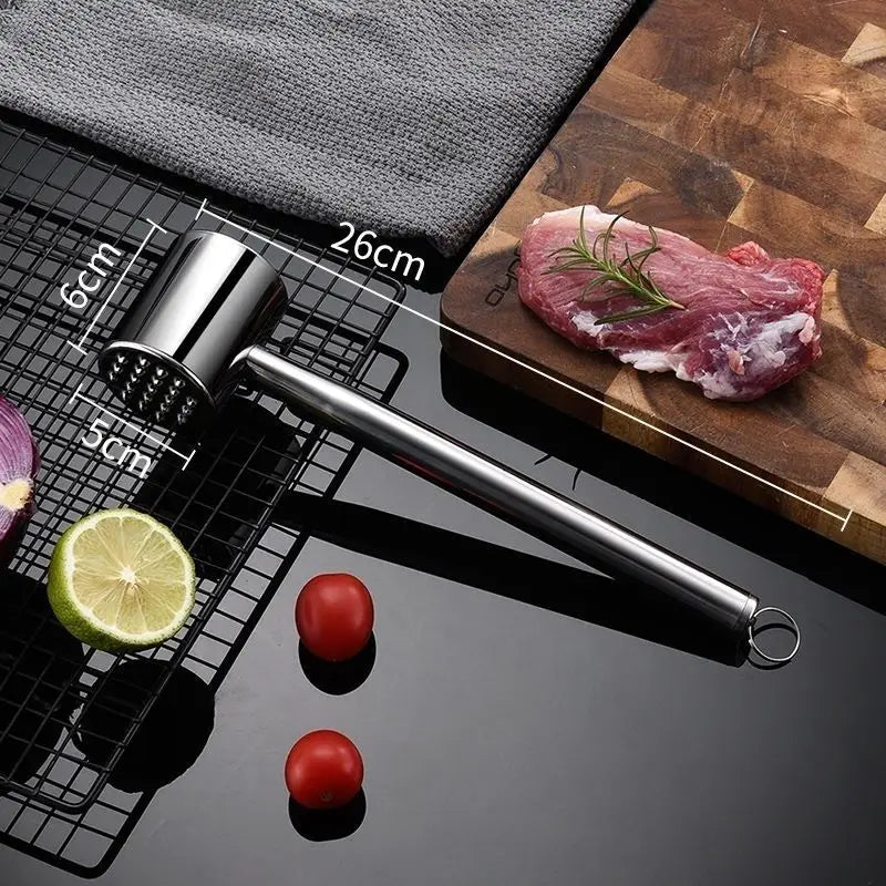 304 Stainless Steel Meat Hammer Loose Meat Tenderizer Household Steak Pork Chicken Breast Meat loosening hammer Cooking Tools