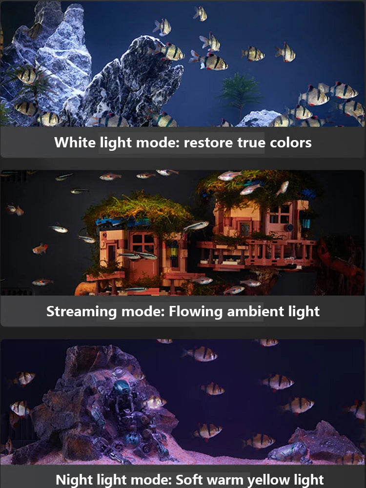 1 Pcs Dark Gray 8.8kg Intelligent Fish Tank With a Rated Power of 23W No Need To Change Water For Half a Year One Click Drainage