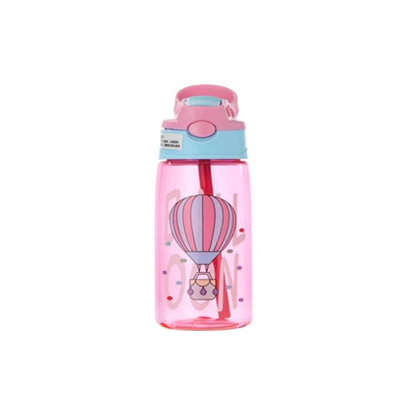 480Ml Kids Sippy Cup Water Bottles Creative Cartoon Feeding Cups With Straws And Lids Spill Proof Portable Toddlers Drinkware - AIAZ