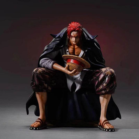 17cm One Piece Shanks Anime Figures Film Red Yonko Red Hair Shanks Action Figure PVC Statue Figurine Model Decoration Doll Toys - AIAZ