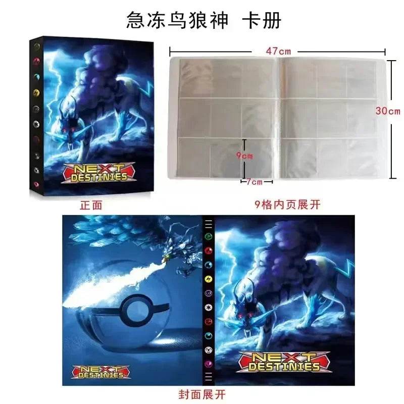 2025 New 9-Pocket Page 432Pcs Holder Album Toys Collections Pokemones Cards Album Book Top Loaded List Toys Gift for Children - AIAZ