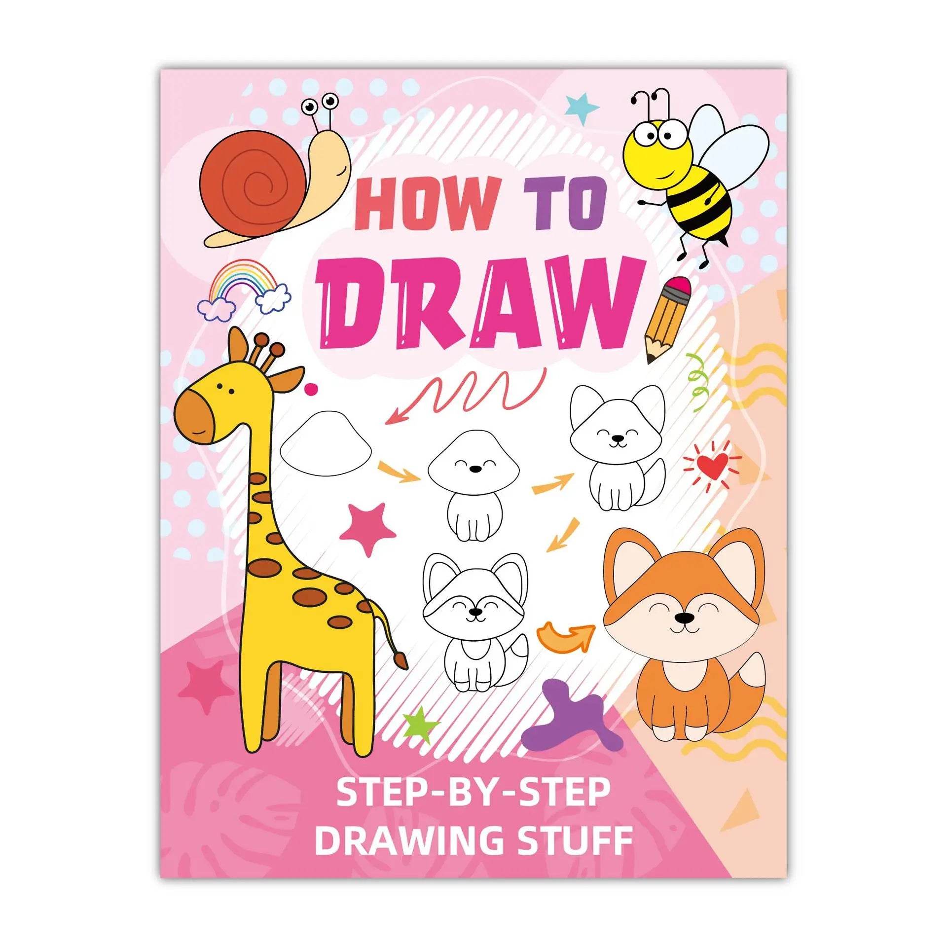 Creative Animal-Themed Cartoon Fun Doodles Simple Sketch Drawing Book, Educational Early Learning Coloring Book for Students - AIAZ