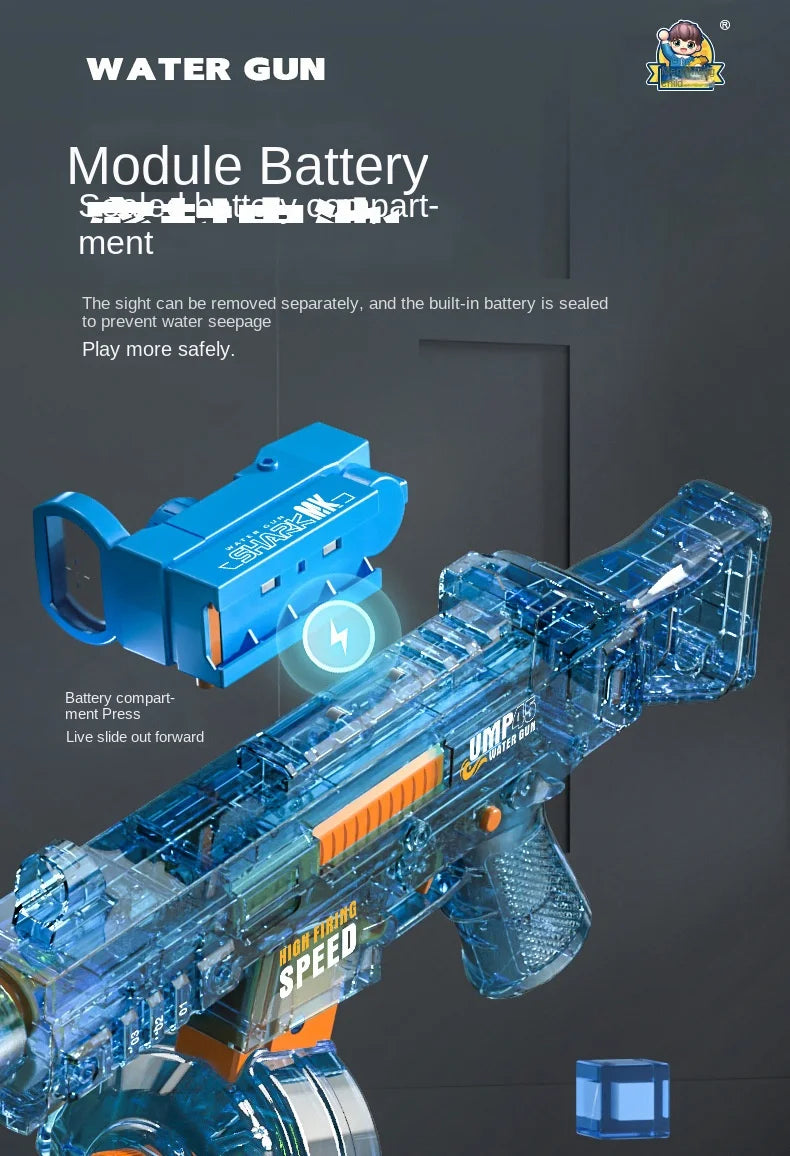 Water Guns Electric For Adults Powerful Squirt Automatic Water Suction Water Blasters Summer Outdoor Beach Toy For Kids Gift