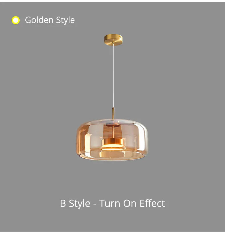Nordic Glass Restaurant Pendant Lamp Simple Bar Hanging Lamp Dining Room Table  Ceiling Light