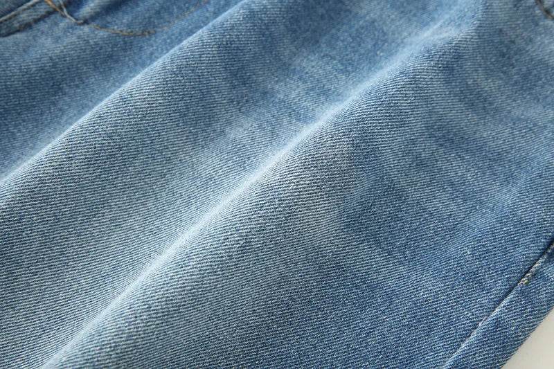 MUJER 2025 Women's Jeans Blue Baggy Jeans for Women High Waist Mom Jeans Woman Wide Leg Denim Pants Woman Jeans Summer Trousers - AIAZ