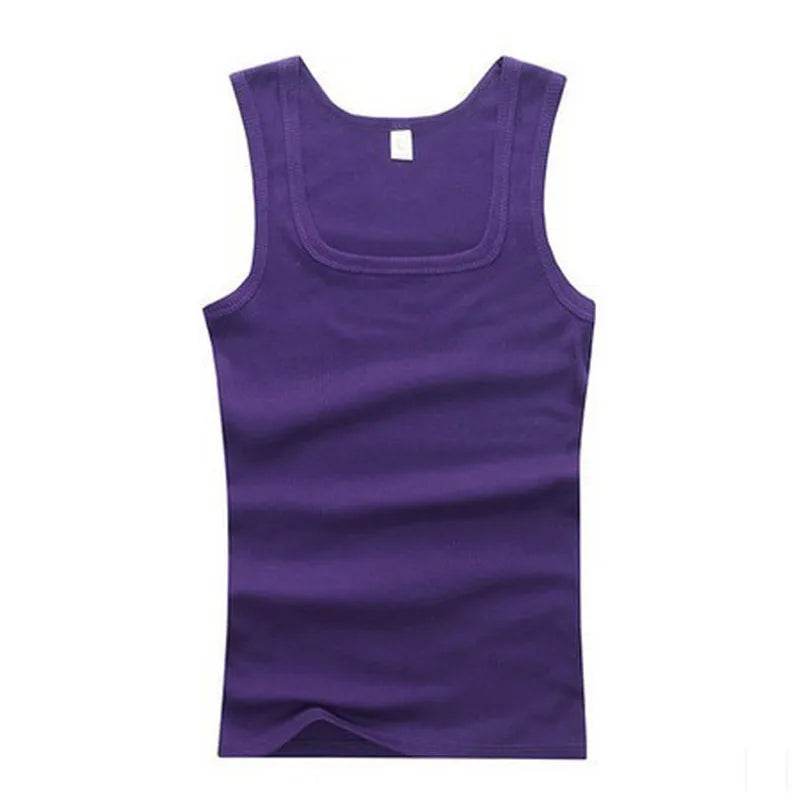 2024 New Men's Pure Cotton Tight Vest Casual Sports Tank Tops Middle-aged Sleeveless Basic Tops Quick Drying Bodybuilding Vest - AIAZ