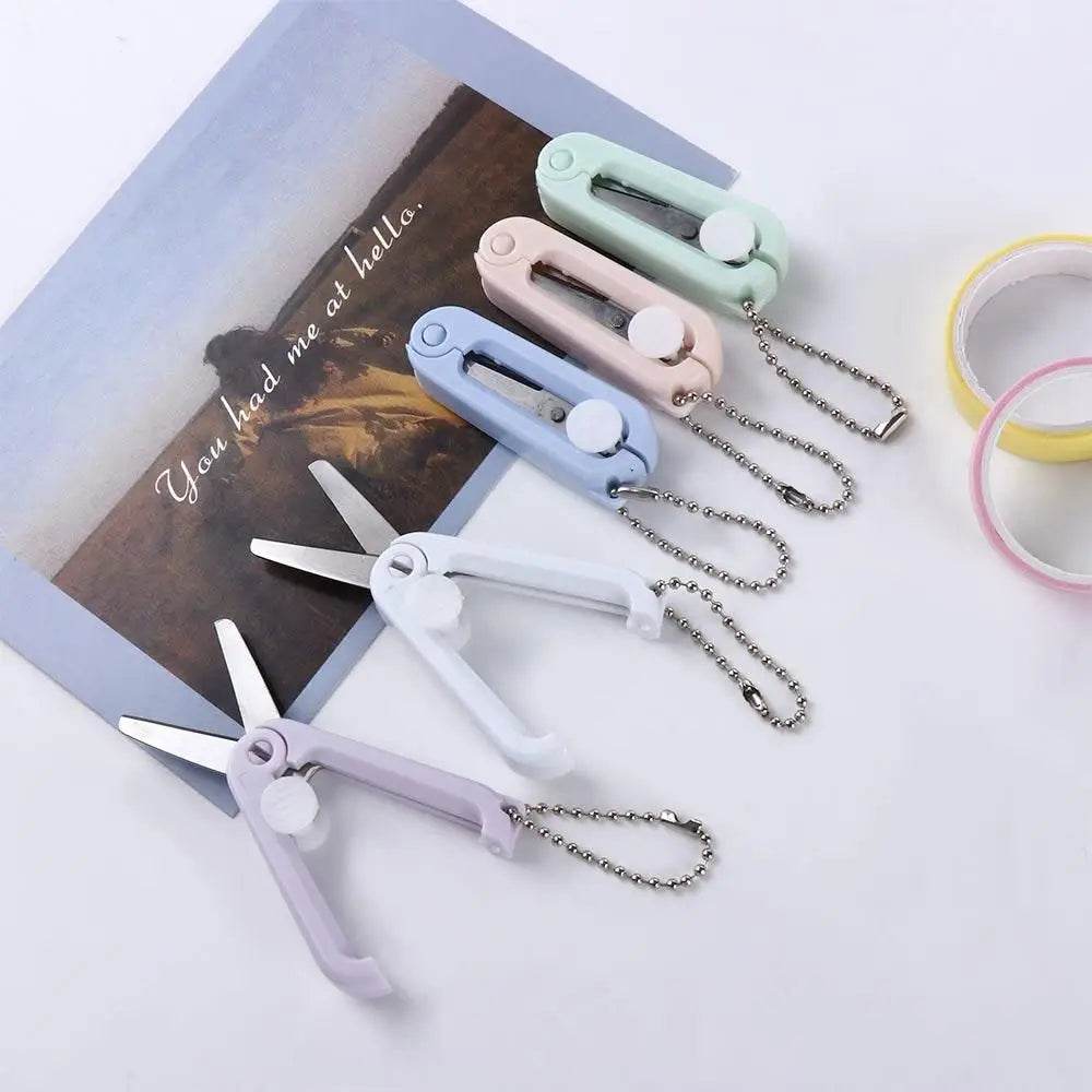 School Supplies Cutting Tools Office Supplies Art Tool Stationery Folding Scissors Scissors Adjustable Stainless Steel Scissors - AIAZ