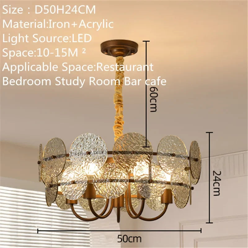 TEMOU Contemporary Restaurant Pendant Lamp French Retro Bedroom Study Villa Hotel Rooms Bar Counter Cafe  Aisle Light