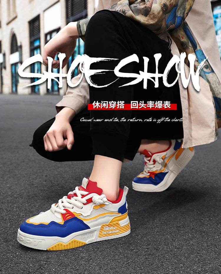 Men Shoes Platform Male Sneakers 2025 New Vulcanized Shoes for Men Casual Running Shoes Large Size 45 46 Hot Sapatos Masculinos - AIAZ