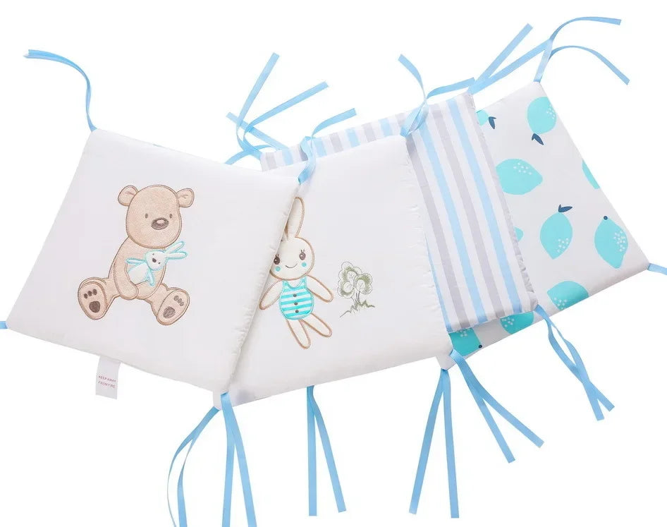 Baby Bed Protector Crib Bumper Pads 6Pcs/Set Baby Bed Bumper Kids Safety Bed Around Cotton Blend Crib Anti-collision Anti-fall