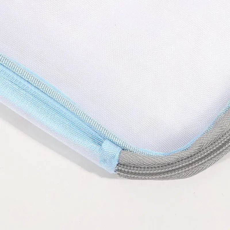 School Office Supplies Stationary Bag Stationery Storage Bag Double-layer Mesh Zipper Bag Large Capacity Organizer Folders - AIAZ