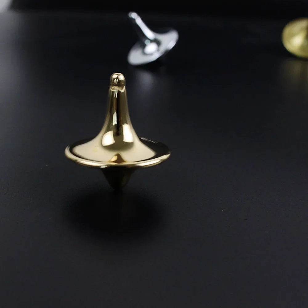 Metal Gyro Great Accurate Silver Spinning Top Hot Movie Totem Print Spinning Top apda7a08 - AIAZ