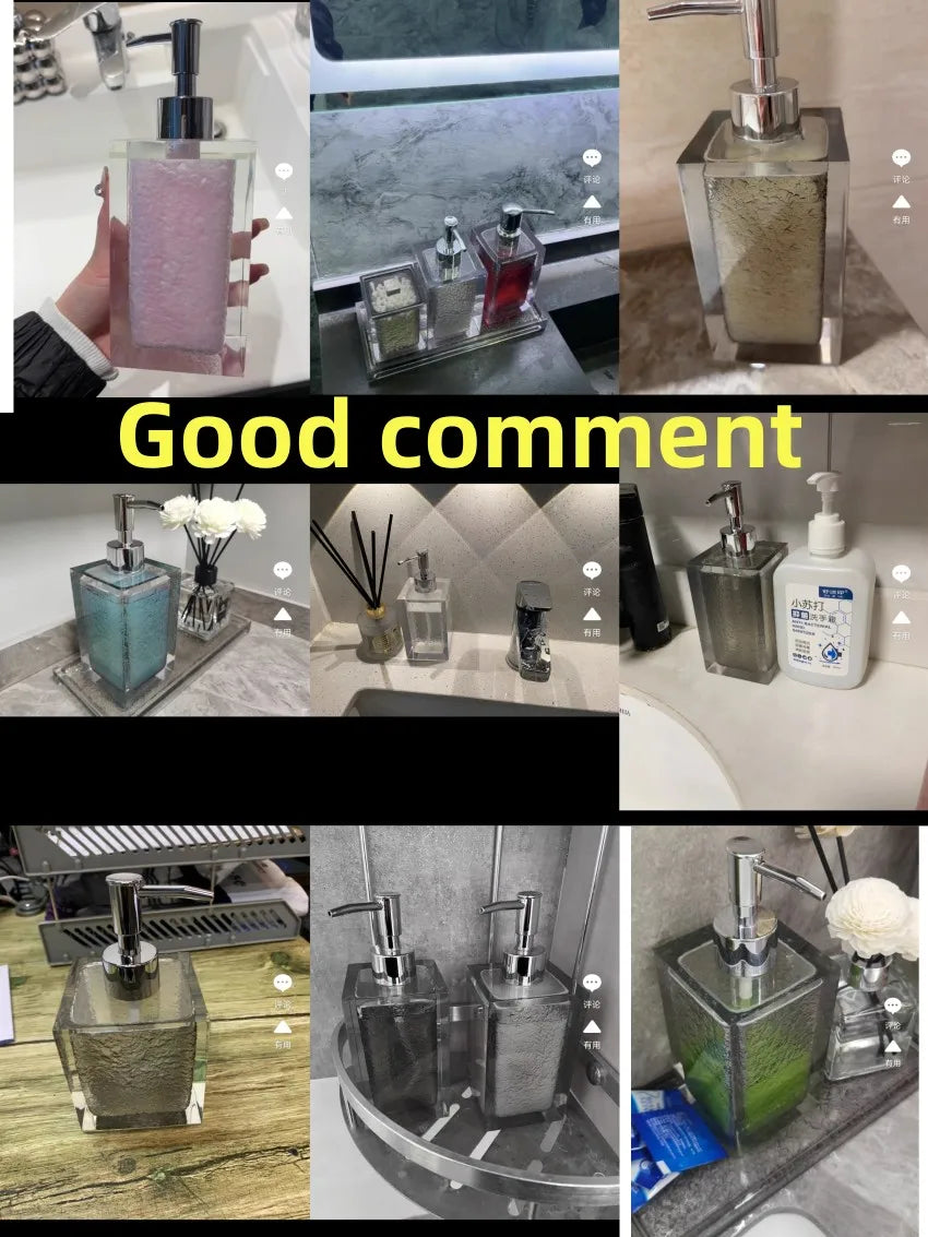 Resin Hand Sanitizer Dispenser Bathroom Dispensador Jabon Y Shampoo Refillable Lotion Shower Gel Holder Portable Soap Bottle