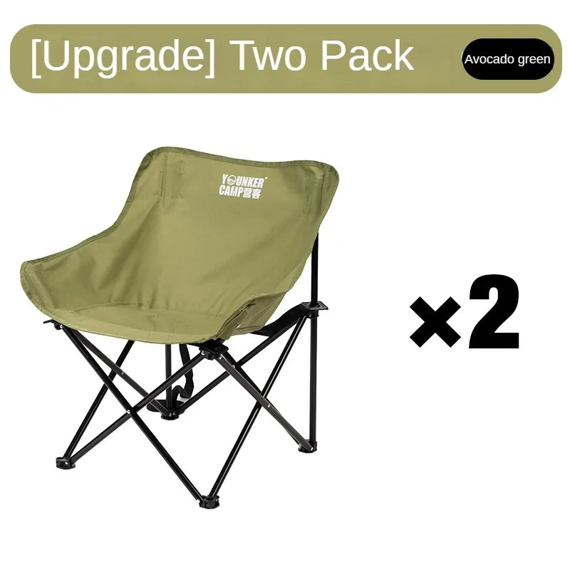 Outdoor Folding Moon Chair Portable Chair Camping Chair Picnic Gear Fishing Small Horse Stool Student Sketching