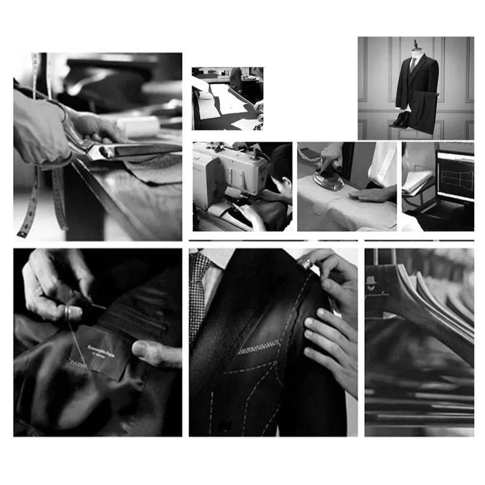 Formal Suits for Men's Wedding Shawl Lapel 2 Pieces White Jacket Black Pants Male Clothing Banquet Business Costume Homme - AIAZ